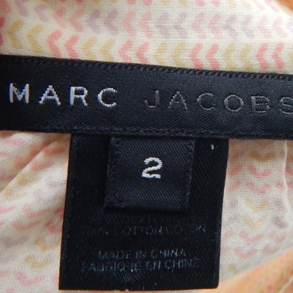 Marc Jacobs Heart Print Ruffle Blouse - Picture 3 of 5